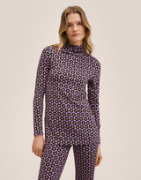 Mango Button Down Retro Floral Print Co-Ord T-Shirt In Pink