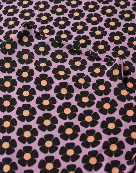 Mango Button Down Retro Floral Print Co-Ord T-Shirt In Pink