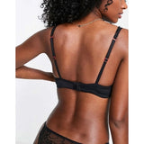 Scandale Éco-Lingerie Embroidery Non Wired Bra With Spacer Cradle In Black