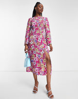 Nobody'S Child Tula Open Back Dress In Pink