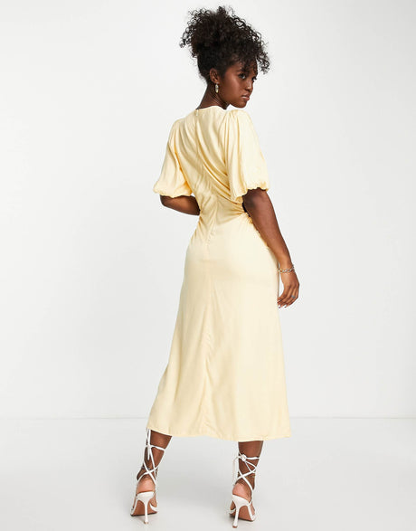 Nobody'S Child Rebecca Cut Out Side Dress In Cream