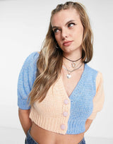 Cotton:On Colourblock Mini Cardigan In Multi