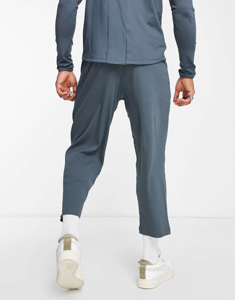 Puma Classic Ribbed Straight Leg Trousers In Dark Slate Blue -