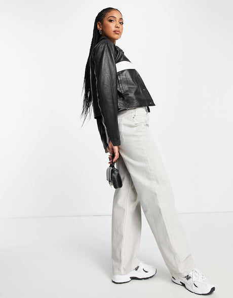 Muubaa Colourblock Boxy Jacket Co-Ord In Black
