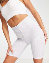 Puma Summer Resort Legging Shorts In Floral Print