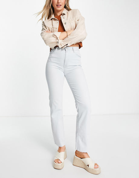 Replay Reyne Flare Jeans In Super Light Blue