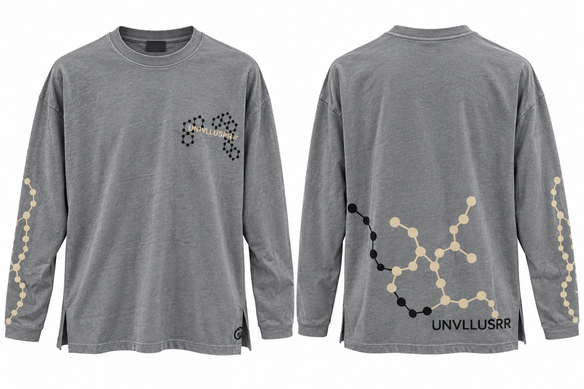 Asos Unrvlld Spply Oversized Long Sleeve T-Shirt With Oil Wash & Front Print