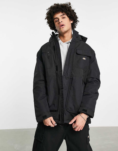 Dickies Glacier View Jacket In Black