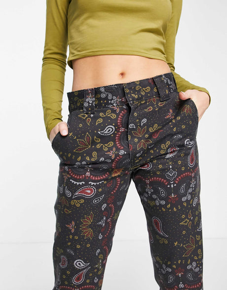 Dickies 874 Cropped Trousers In Black