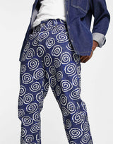 The Ragged Priest Freddy Printed Jeans In Blue