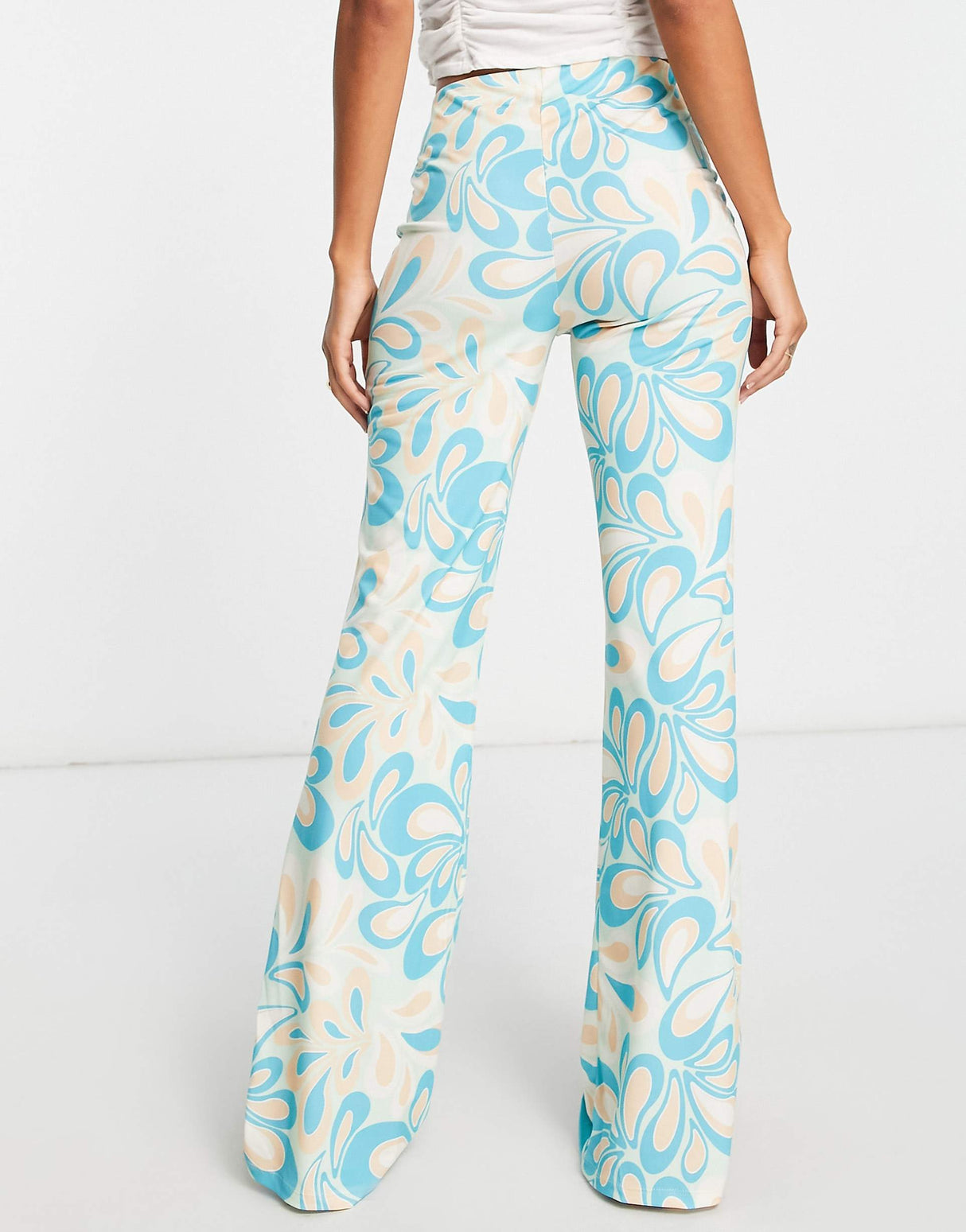 Na-Kd X Miss Lisibell Co-Ord High Waist Trousers In Paisley Print