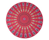 TODO Luxury Edition Chiffon Digital Print Beach Throw Yoga - Red