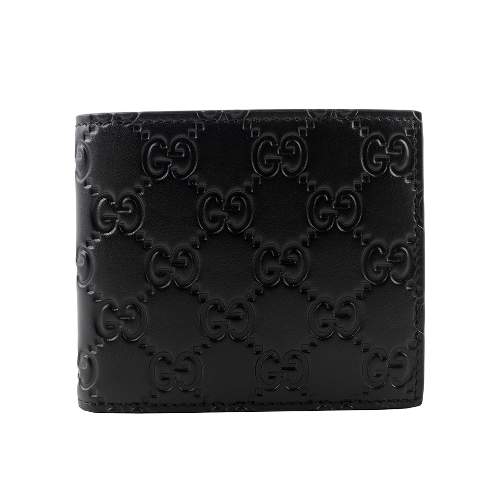 Gucci GG Emblem Bi-Fold Wallet - Black