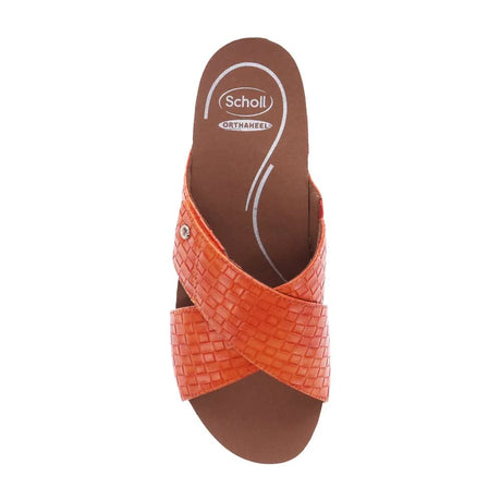 Scholl Jean Brick Wedge - Tangerine