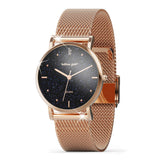 Bullion Gold Bullion Gold Seamless Dial Watch - Rose Gold and Black