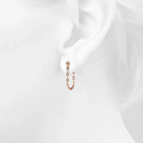Bullion Gold Merry Stud Ball Rose Gold Layered Earrings