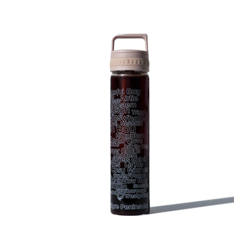 Glass is Greener + carry cover - 750 ml - Coffee Cold Brew Bottle - Hum print
