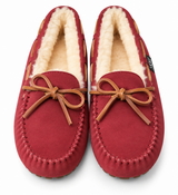 Australian Leather Ugg Moccasin Slippers - Tomato - AU10