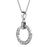 Boxed Dazzling Paradigm in Circle White Gold Set Embellished with SWAROVSKI® Crystals