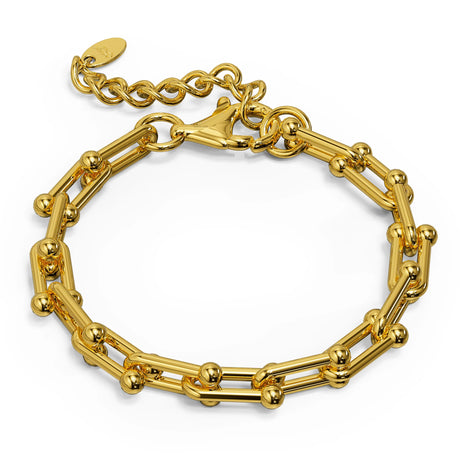 Bullion Gold U-Link Chain Bracelet