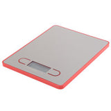 5Kg Stainless Steel Electronic Kitchen Scale 1G Graduation Backlit Lcd 5000G - Red
