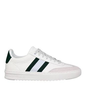 Jack Wills Men's Stripe Lace Up Trainers White/Green - Black