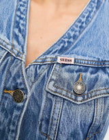 Guess Originals Co-Ord Denim Vest In Medium Wash