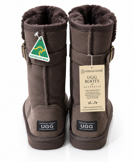 Australian Leather Ugg Clasicc Long Buckle - Chocolate - AU5