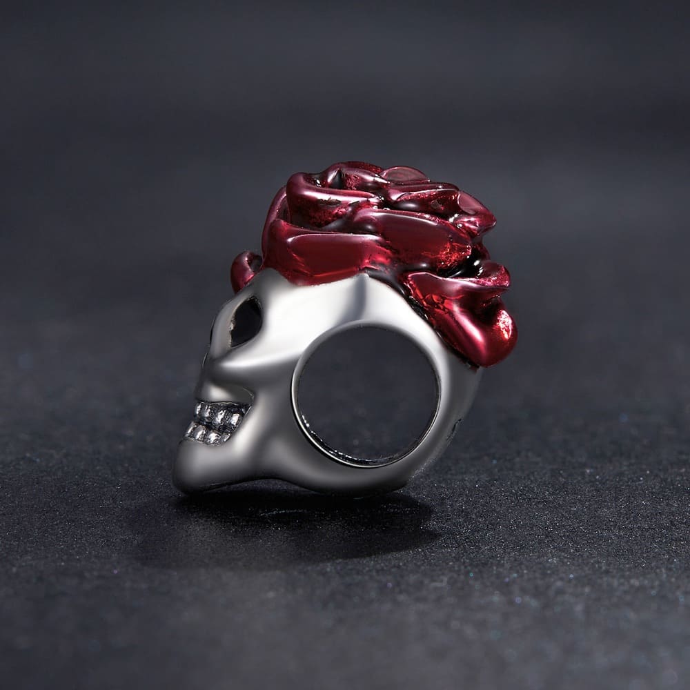 Solid 925 Signature Silver Romeo In Grave Skull Charm