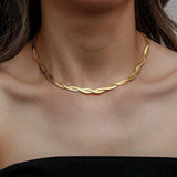 Liv Oliver 18K Gold Woven Goddess Necklace