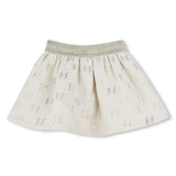 Karl Lagerfeld Girls Skirt And T-Shirt Set - Beige