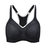 Full Support High Impact Padded Sports Bra - Black