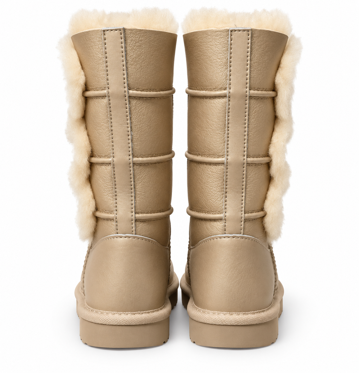 Australian Leather Ugg Classic Long Triple Button - Metallic Gold - AU4