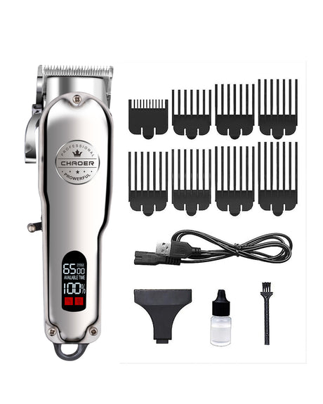 TODO Cordless Hair Clipper Beard Trimmer 3.7V 2000mAh Stainless Steel Blade USB Charge