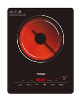 TODO 2000W Infrared Hotplate Electric Cooktop Tempered Crystal Glass Touch Control