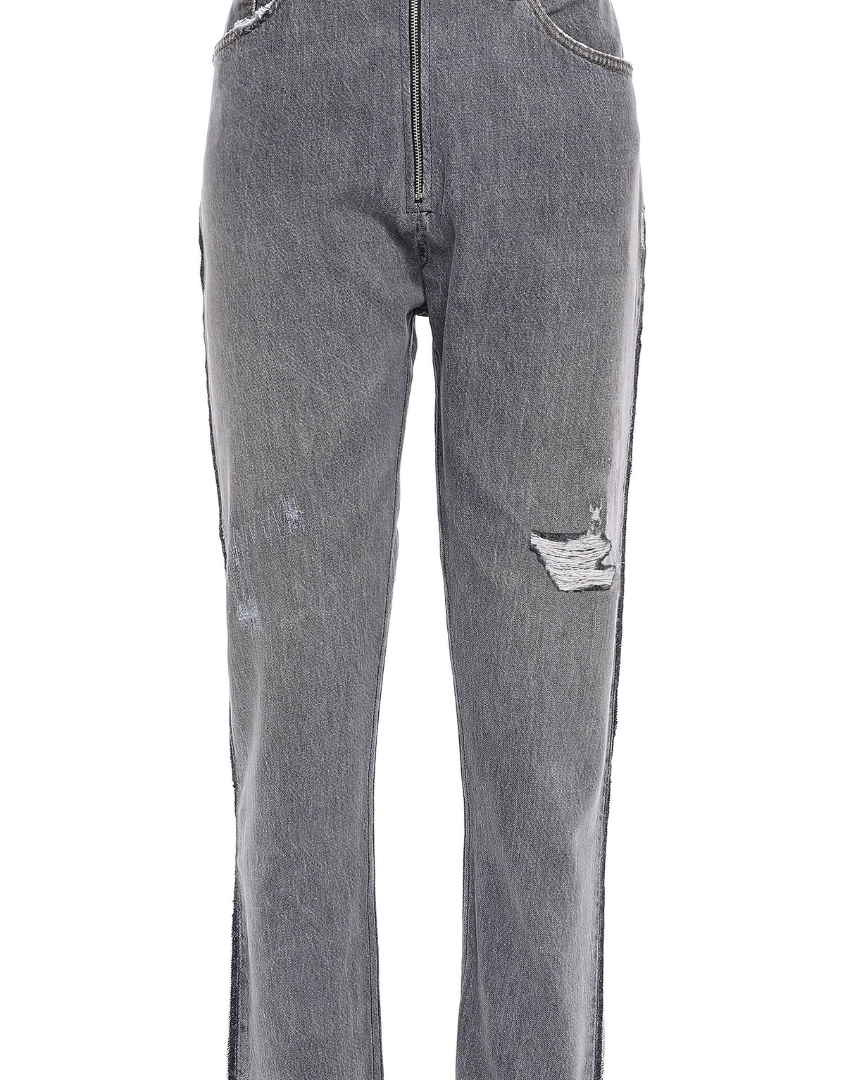 Re/Done With Levi's Womens Straight Leg Jeans - Dark gray