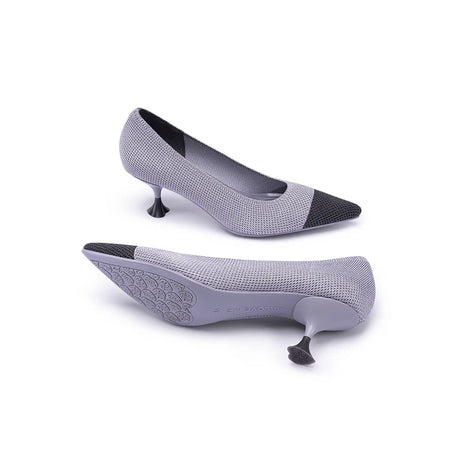 Corporate Color Block Kitten Heels - Lavender