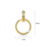 Bullion Gold Exquisite Round Gold Drop Earrings