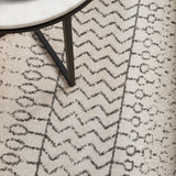 Chrome Harper Silver Round Rug