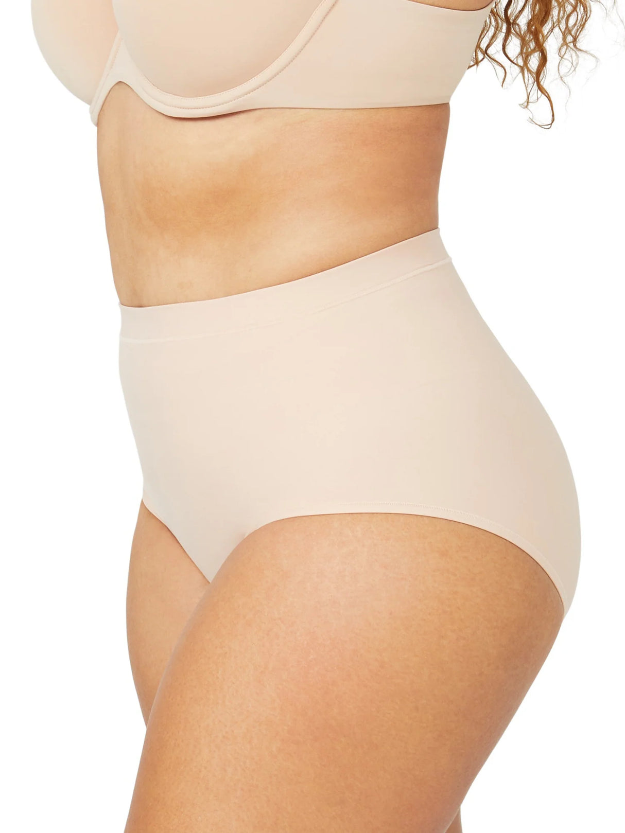 Nancy Ganz Body Sculpt Waisted Brief - Cameo