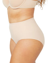 Nancy Ganz Body Sculpt Waisted Brief - Cameo