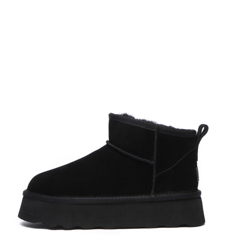 Australian Shepherd UGG Thick Bottom Ronnie - Black