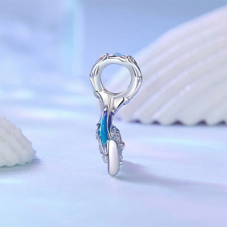 Solid 925 Signature Silver Mermaid Gleam Tail Charm