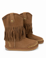 Australian Leather Ugg Stud Tassel Long - Chestnut - AU7