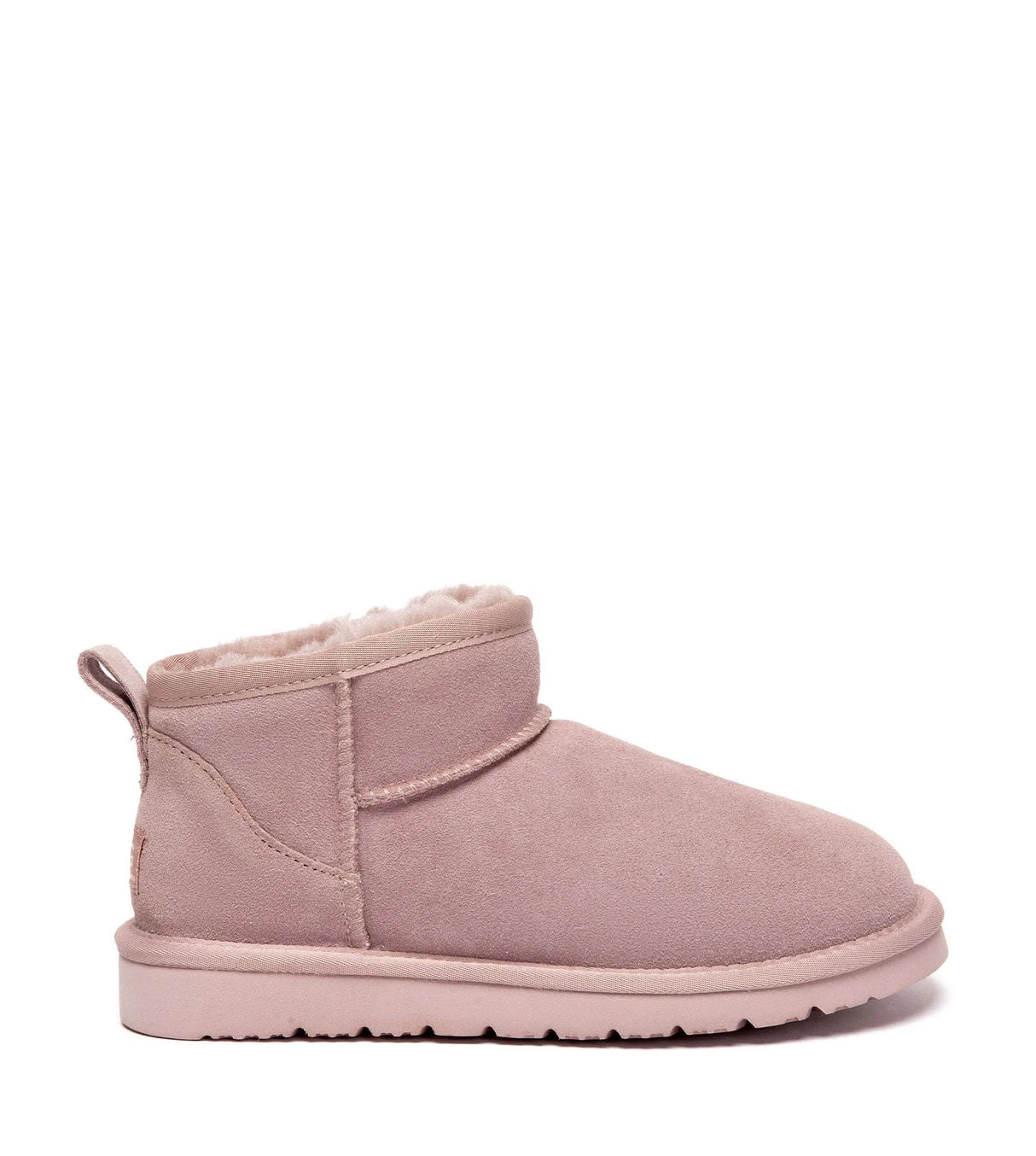 Julia Cow Suede Boots in Dawn Pink