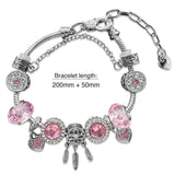 Dream Catcher Beaded Charm Bracelet