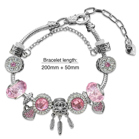Dream Catcher Beaded Charm Bracelet