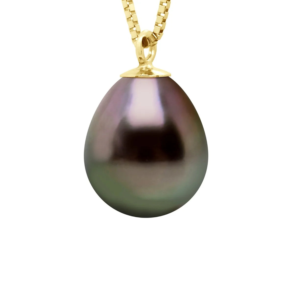 Necklace Drop Tahitian Pearl Yellow Gold