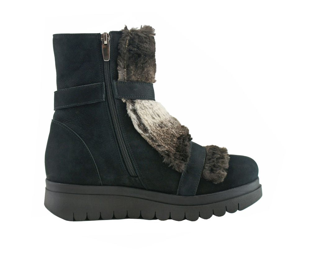 Bosccolo Womens Boots - Black Nubuck