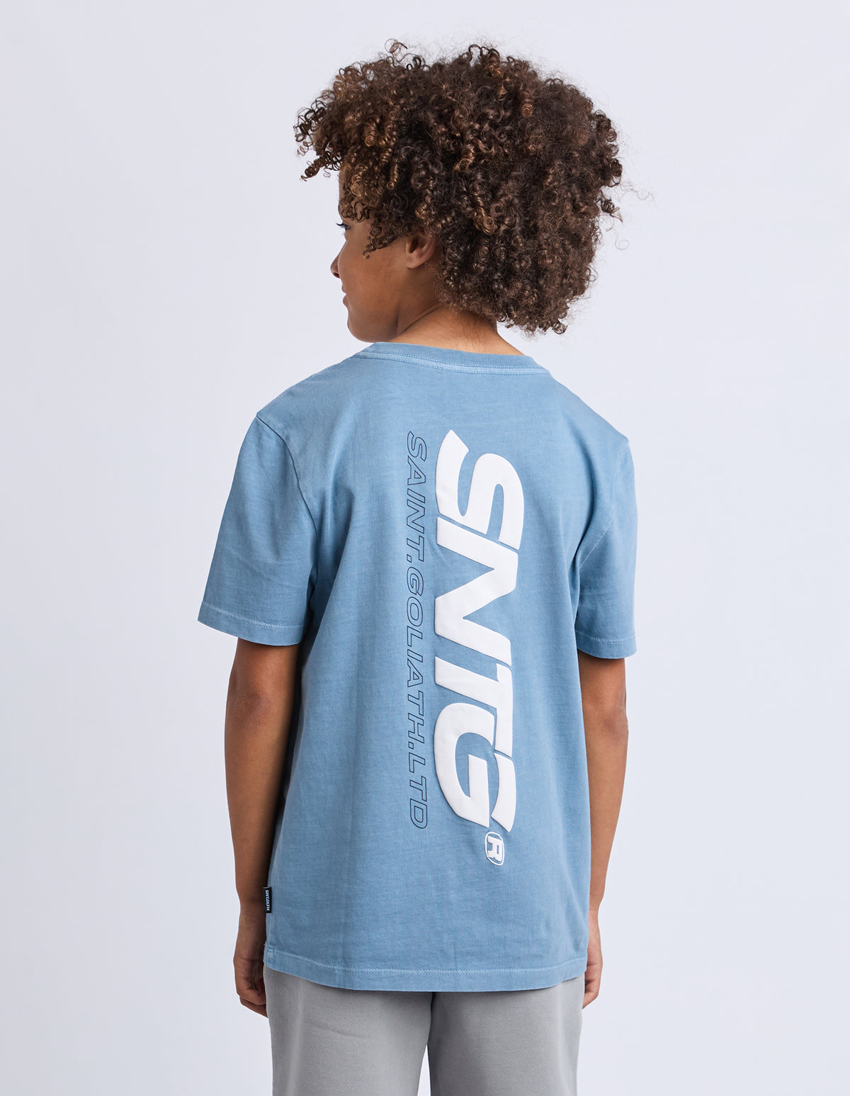 St Goliath Boys Challenger Tee - Mid Blue